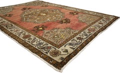 Vintage Turkish Oushak Rug with Traditional Style