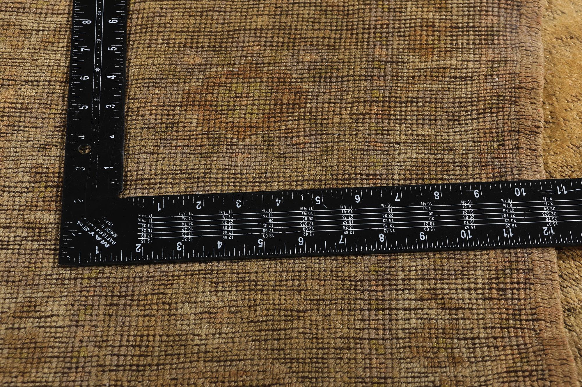 1950's Turkish Oushak Rug with Traditional Style, Warm Neutral Colors For Sale 1