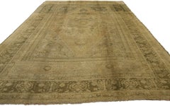 Vintage Turkish Oushak Rug with Traditional Style, Warm Neutral Colors