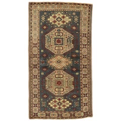 Vintage Turkish Oushak Rug with Tribal Style