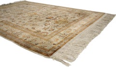 Türkischer Oushak-Teppich mit Vasenmuster, Vintage