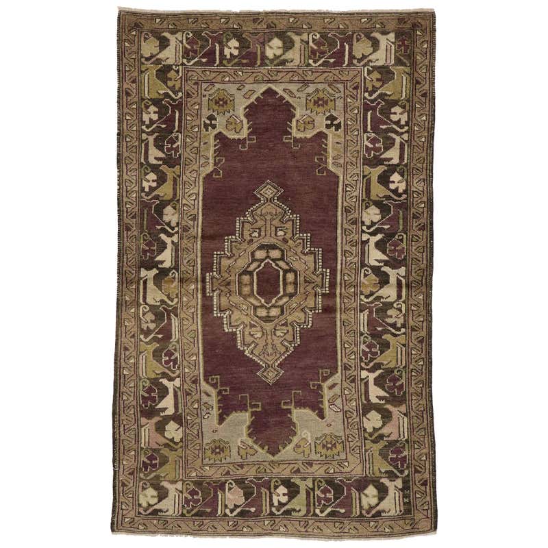 Vintage Oushak Rug with Italian Venetian Style For Sale at 1stDibs ...
