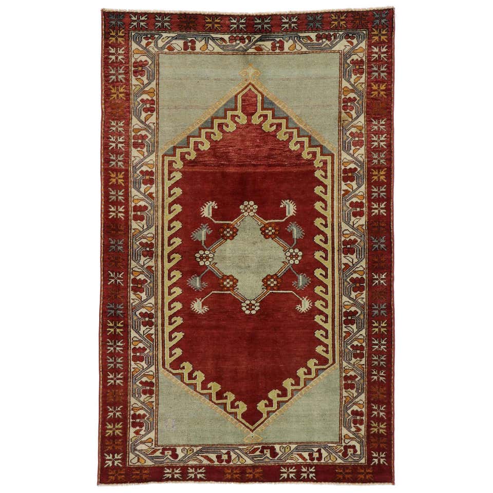 Vintage Oushak Rug with Italian Venetian Style For Sale at 1stDibs ...
