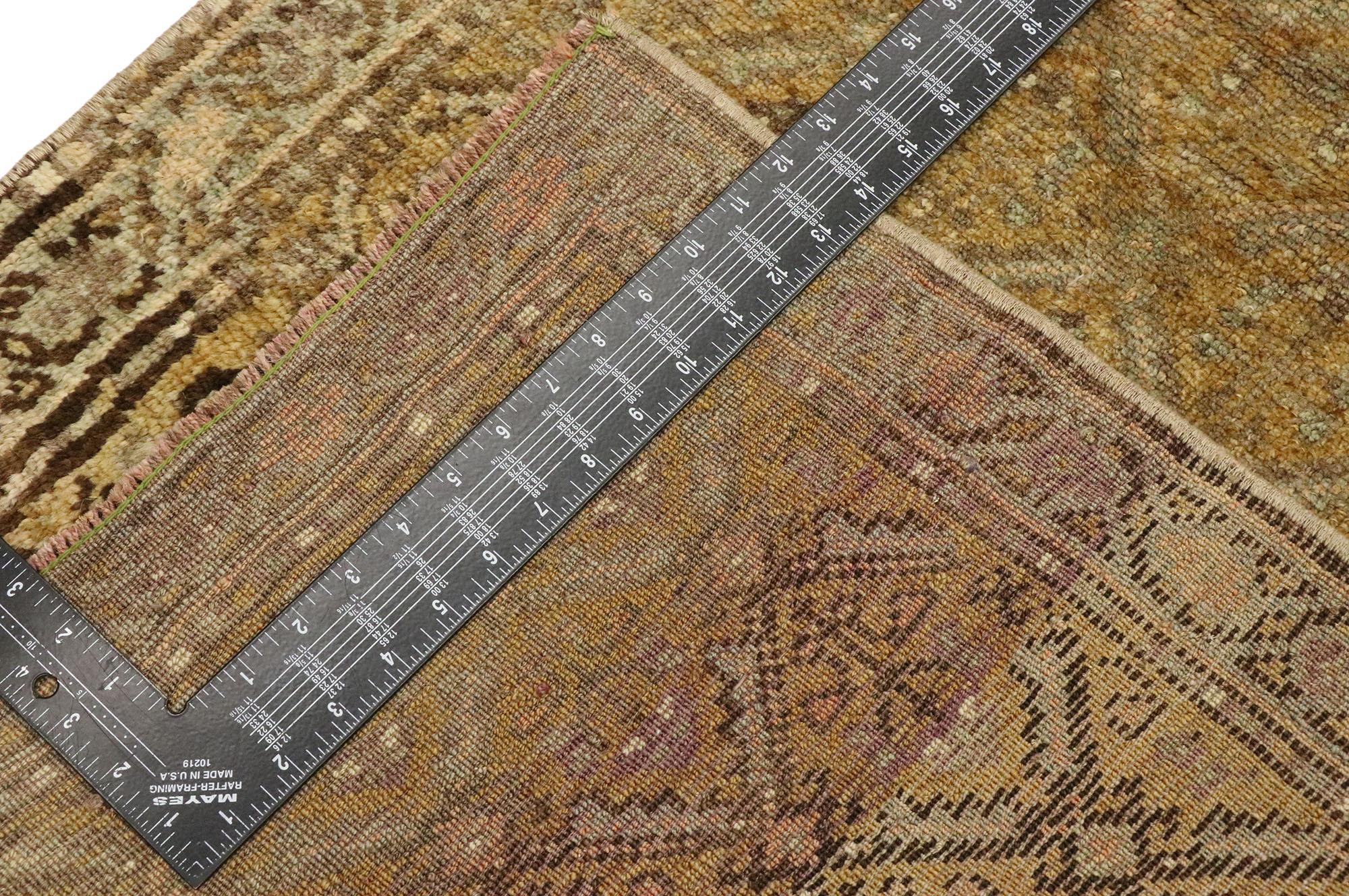 20th Century 1950’s Turkish Oushak Carpet with Traditional Style For Sale