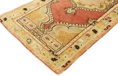 Vintage Turkish Oushak Rug with Warm Spanish Style
