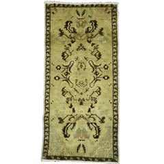 Vintage Turkish Oushak Rug Yastik Accent Rug