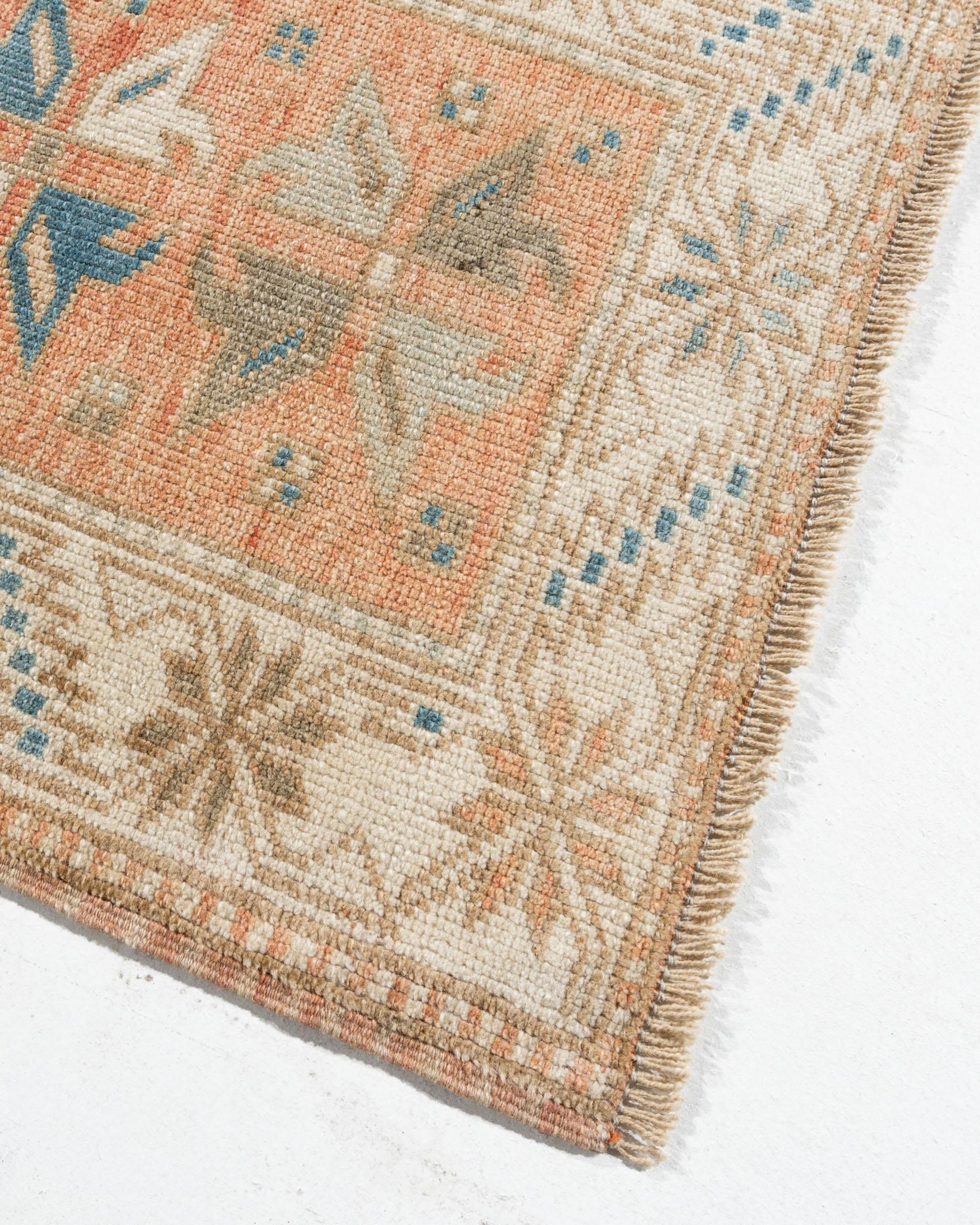 Vintage Turkish Oushak Runner 1'10 x 6'8. Originating in the city of Oushak in central western Anatolia, Turkish Oushak rugs display a mesmerizing Persian influence, making them one of the most popular types of antique rugs. Oushak (or Ushak) rugs
