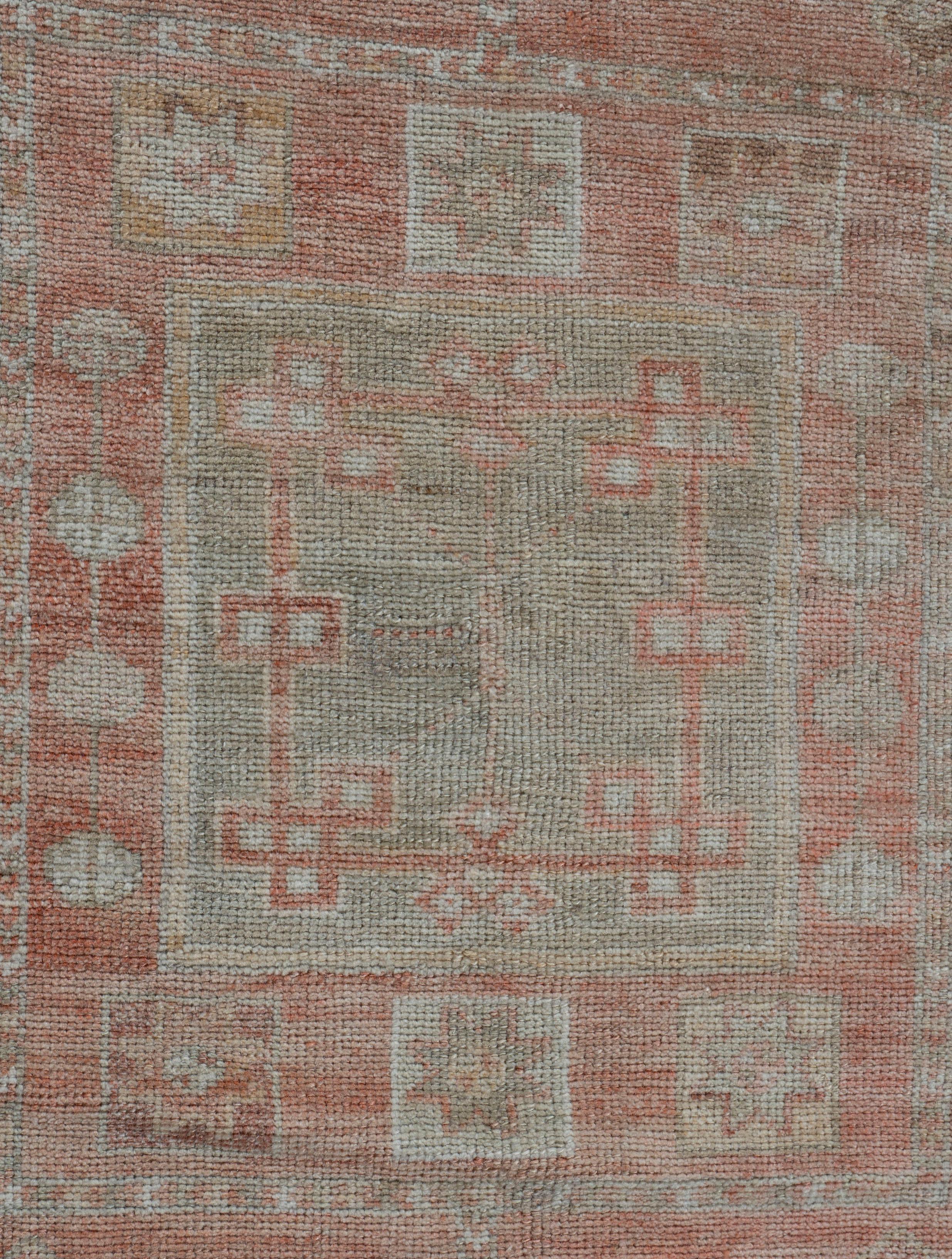 Vintage Oushak Runner turco 2'1 X 8'11 In condizioni buone in vendita a New York, NY