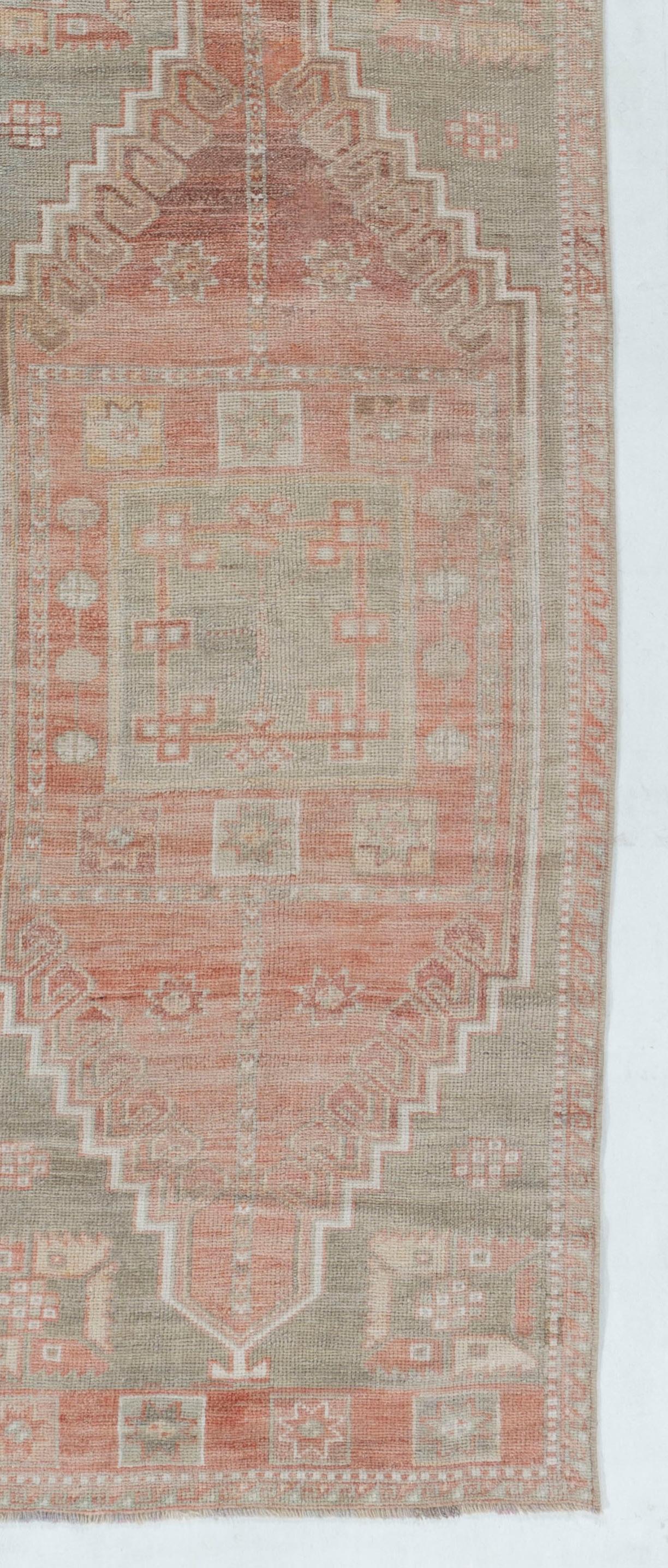 Vintage Oushak Runner turco 2'1 X 8'11 in vendita 1