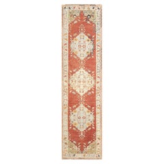 Vintage Turkish Oushak Runner - 2'10" x 10'11"