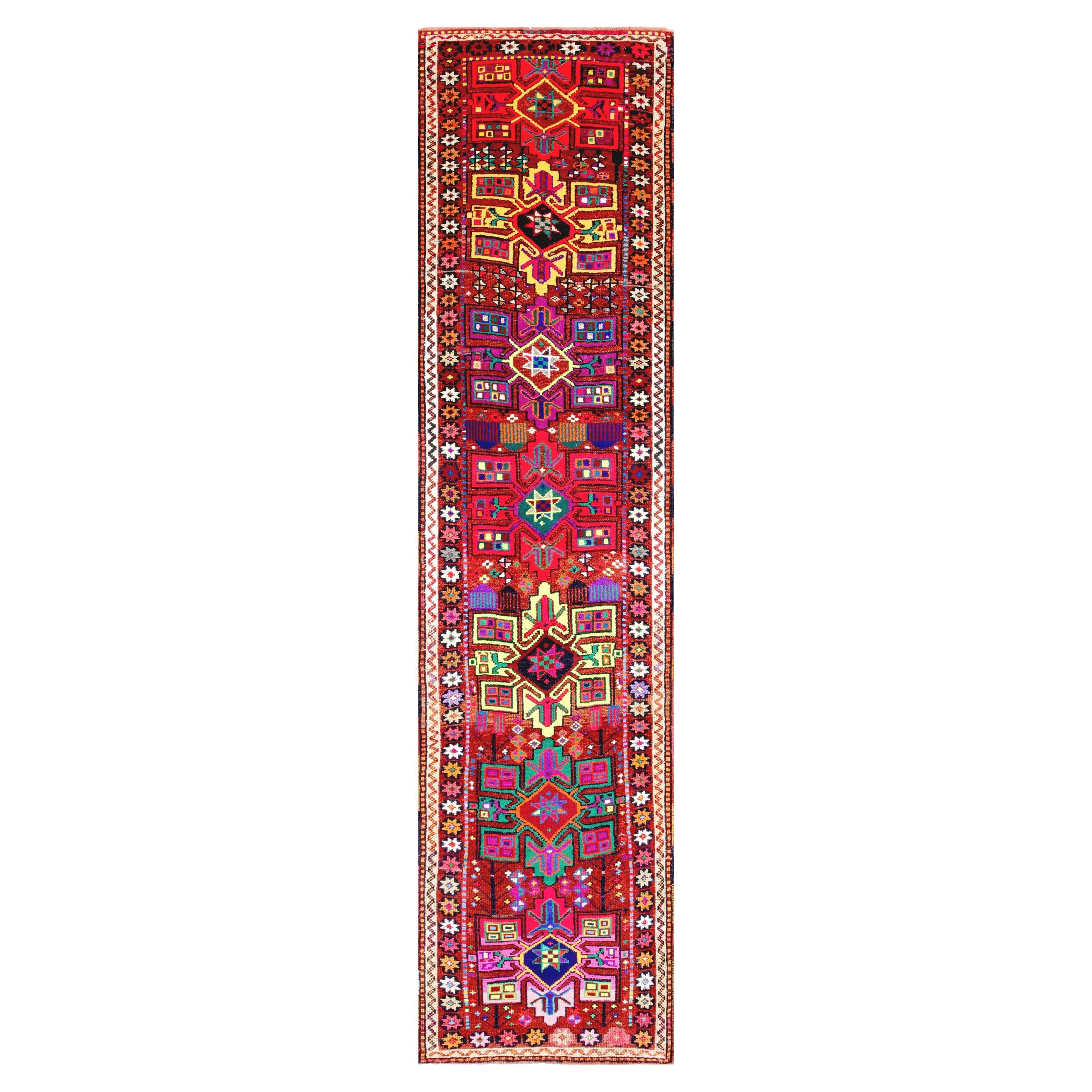 Vintage Turkish Oushak Runner - 2'10" x 11'9" For Sale