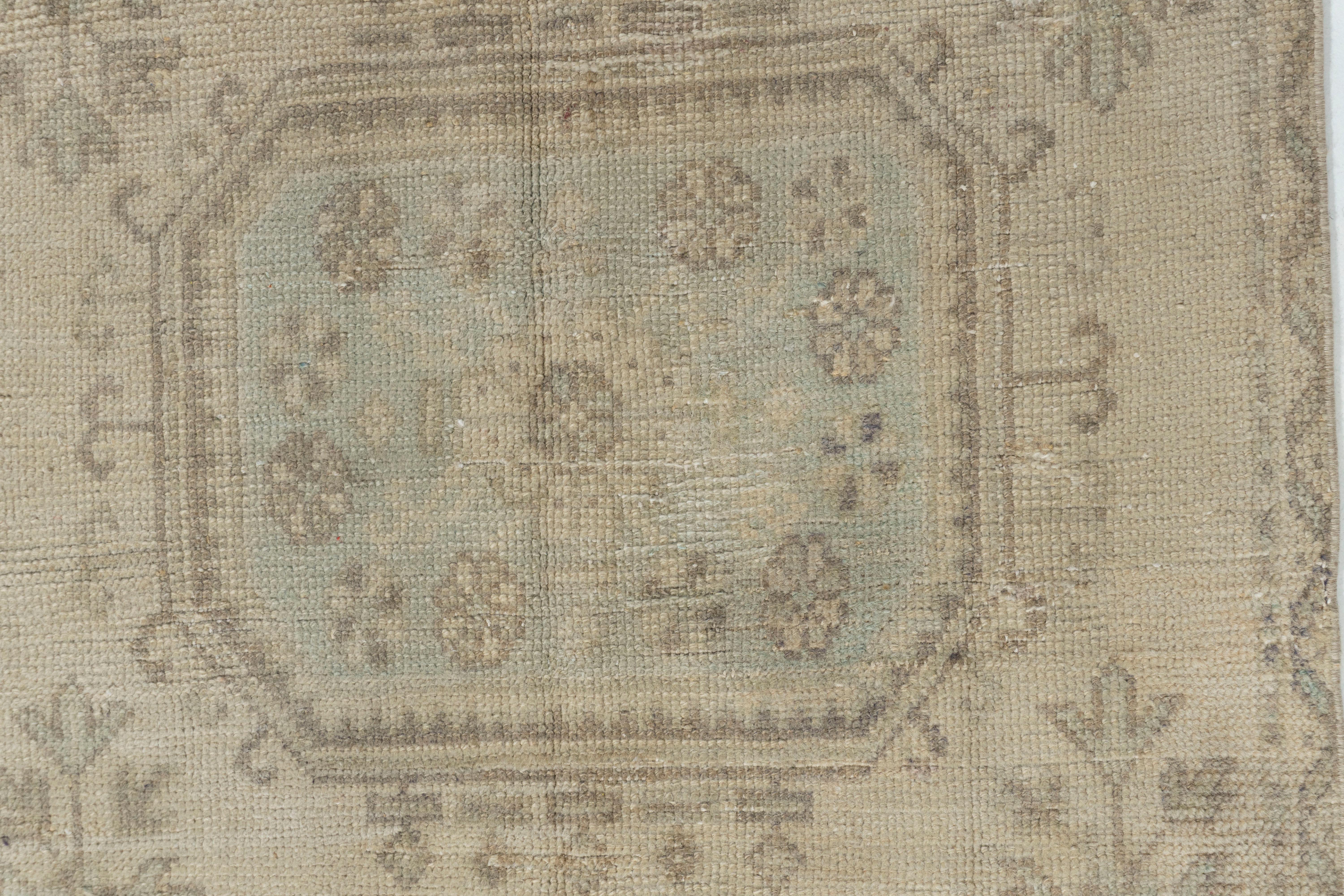 Vintage Turkish Oushak Runner 2'11 X 11'. Even today, Oushak rugs are still the first choice of professional interior designers. Sometimes this is because when grading Oushak carpets, carpet connoisseurs will not only look at the overall quality of