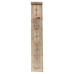 Tapis de couloir turc Oushak vintage 2'9 X 16'8