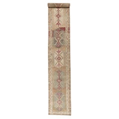 Vintage Turkish Oushak Runner 2'9 X 16'8