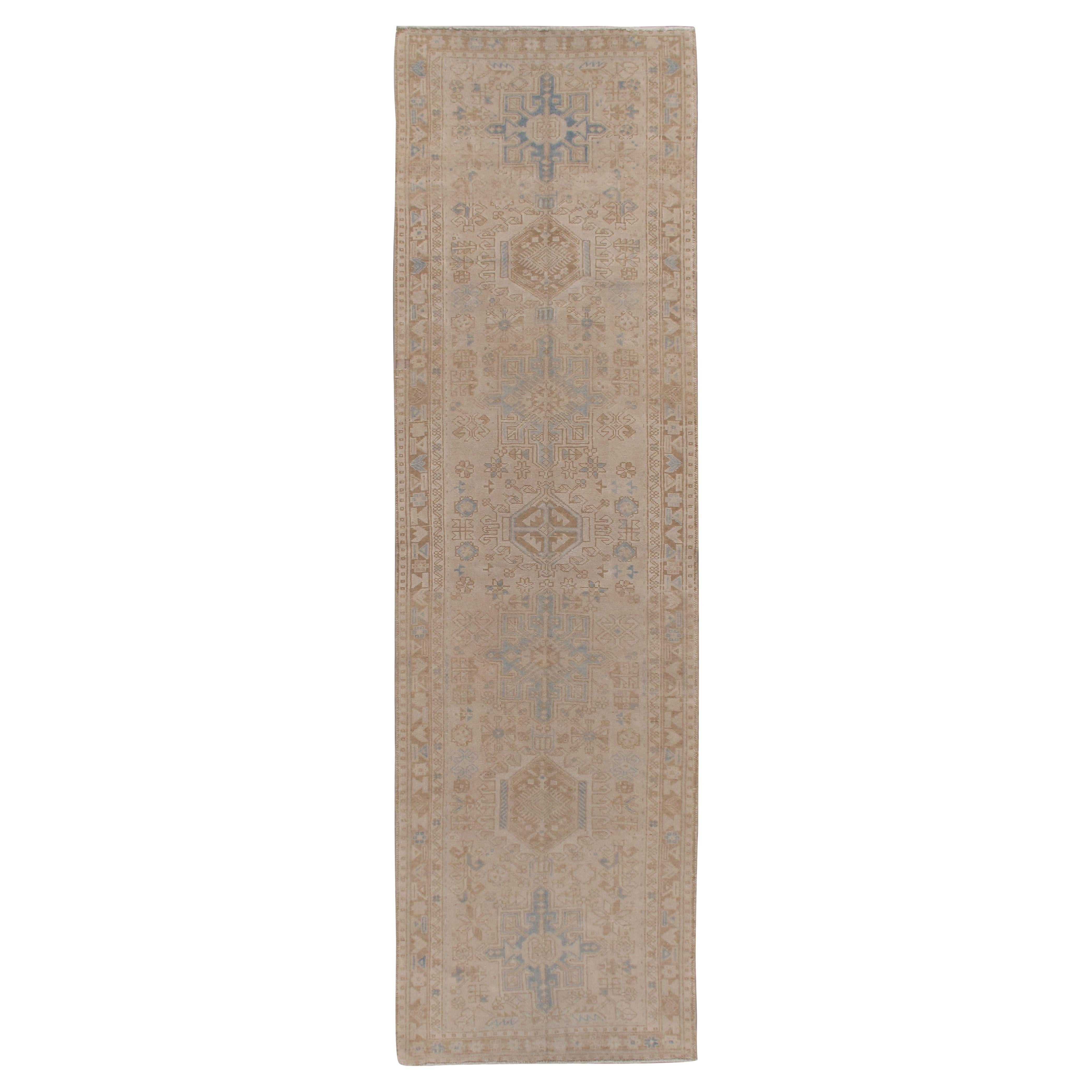 Tapis de couloir turc vintage Oushak  3' x 10'4