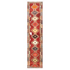 Vintage Turkish Oushak Runner - 3' x 13'1"