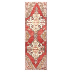Vintage Turkish Oushak Runner - 3'1" x 9'7"