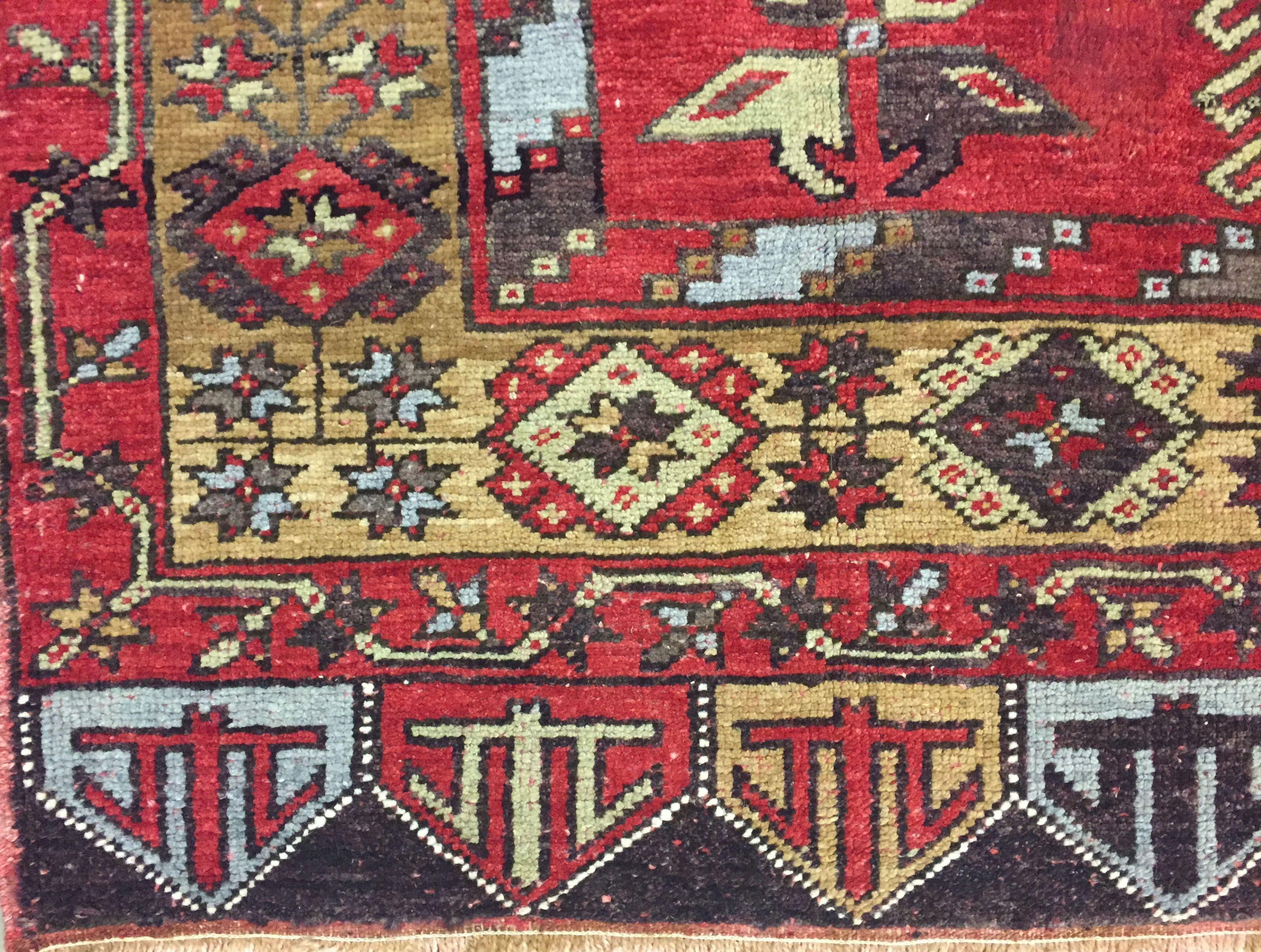 Vintage Turkish Oushak Runner 4'11 x 12'10 In Good Condition For Sale In New York, NY