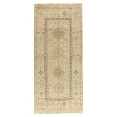 Tapis de couloir turc vintage Oushak  4'9 x 11'3