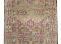 Vintage Turkish Oushak Runner