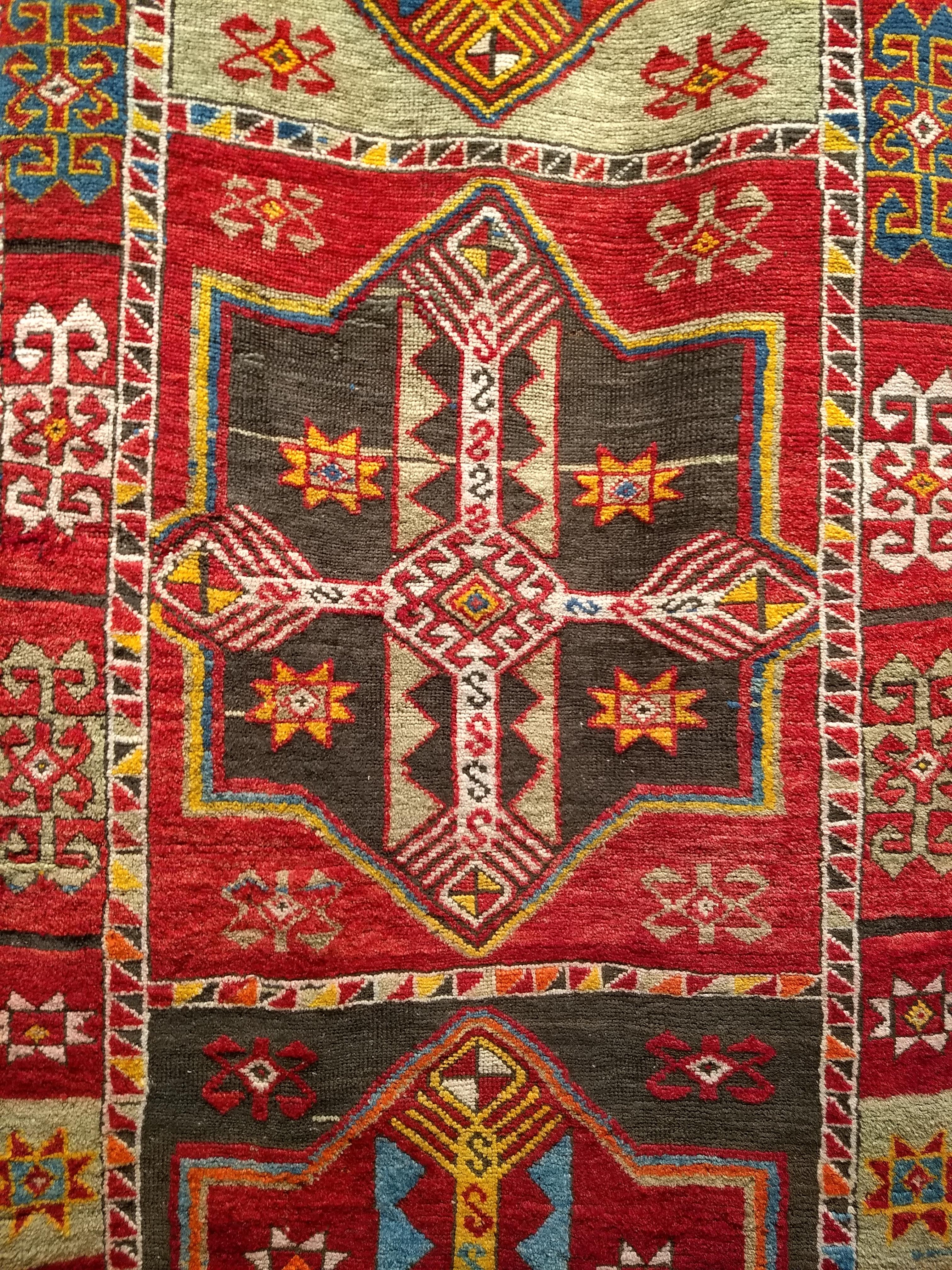 Türkischer Oushak-Läufer, Vintage (20. Jahrhundert) im Angebot