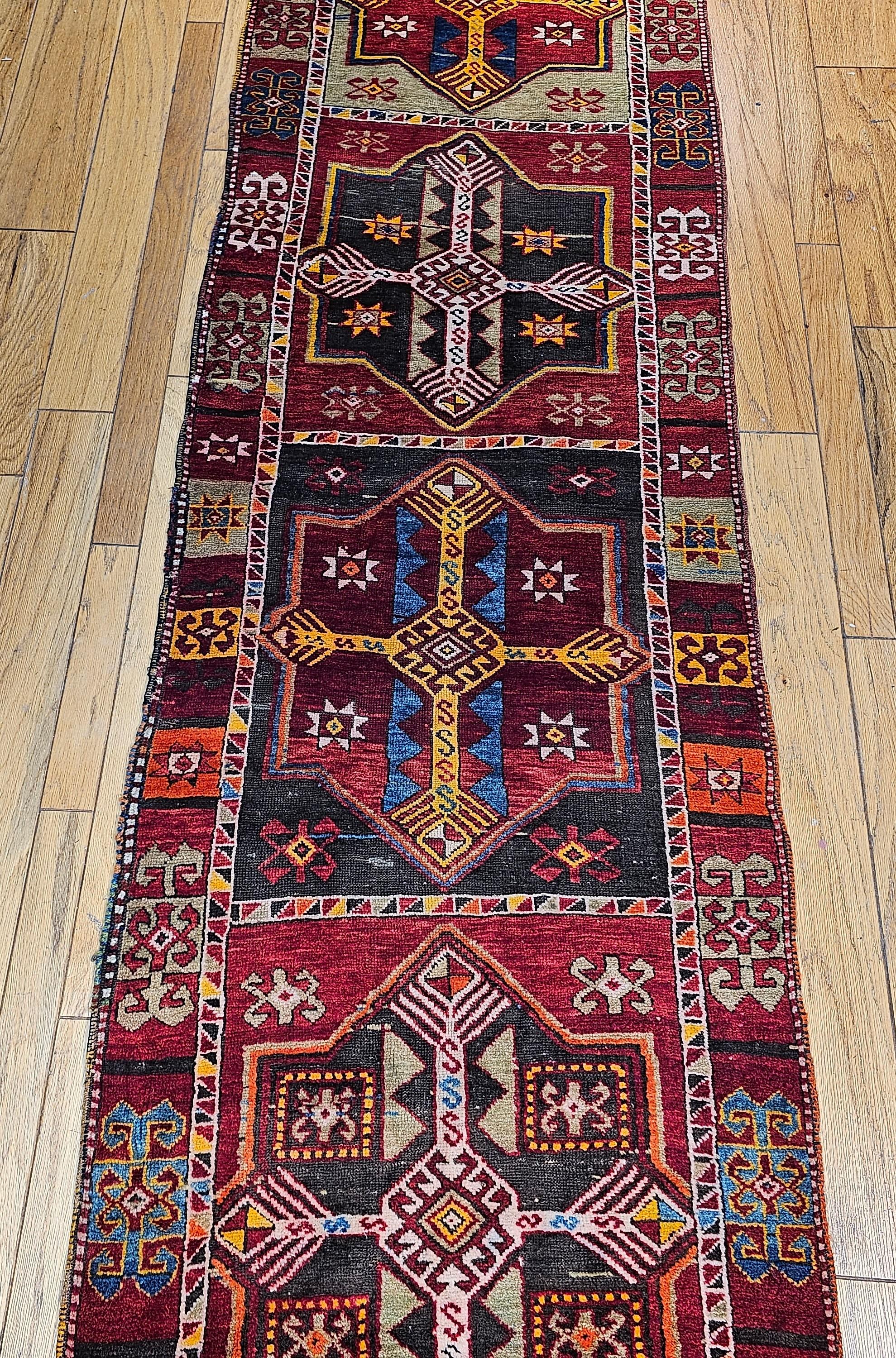 Türkischer Oushak-Läufer, Vintage im Angebot 1