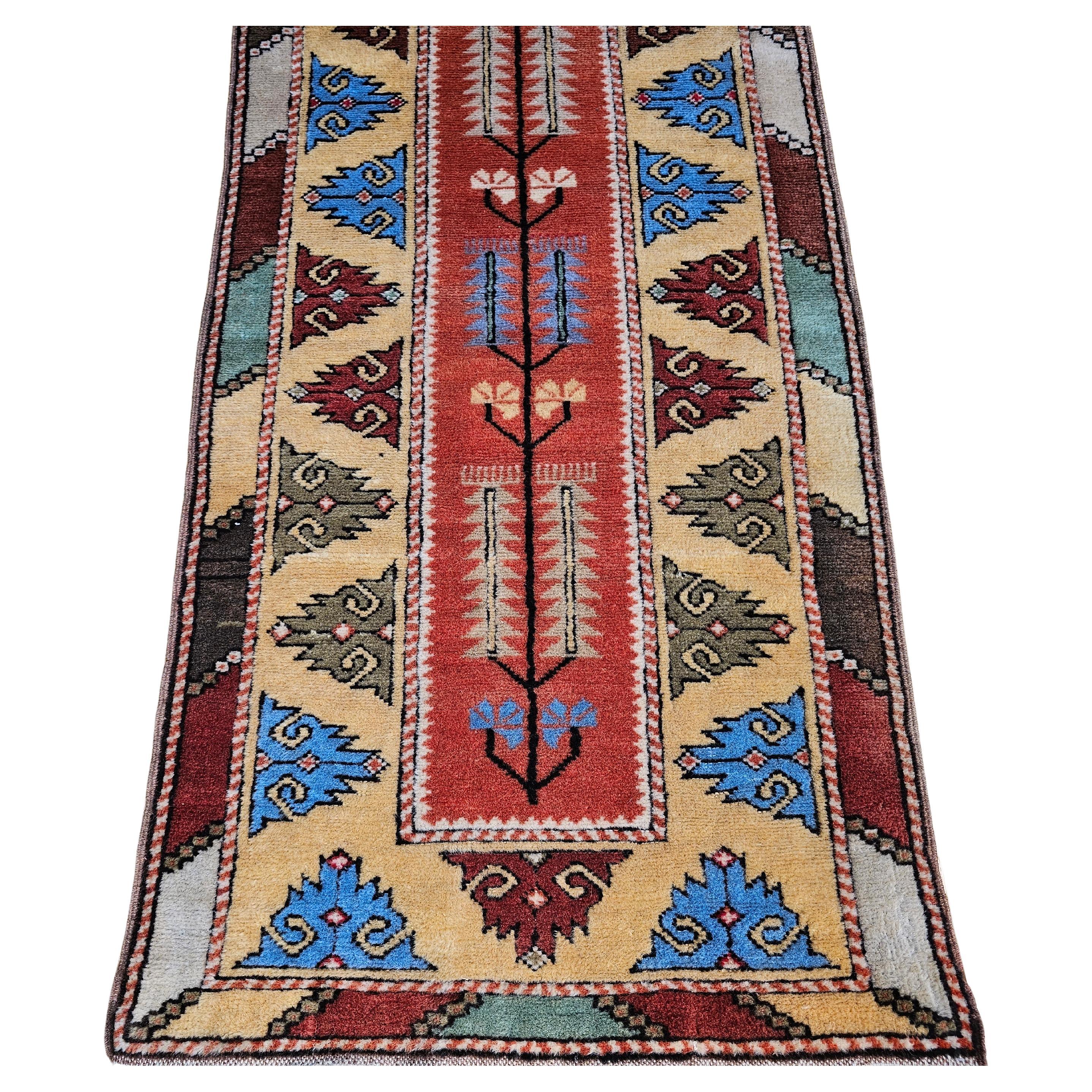 Türkischer Oushak-Läufer, Vintage