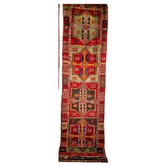 Vintage Turkish Oushak Runner