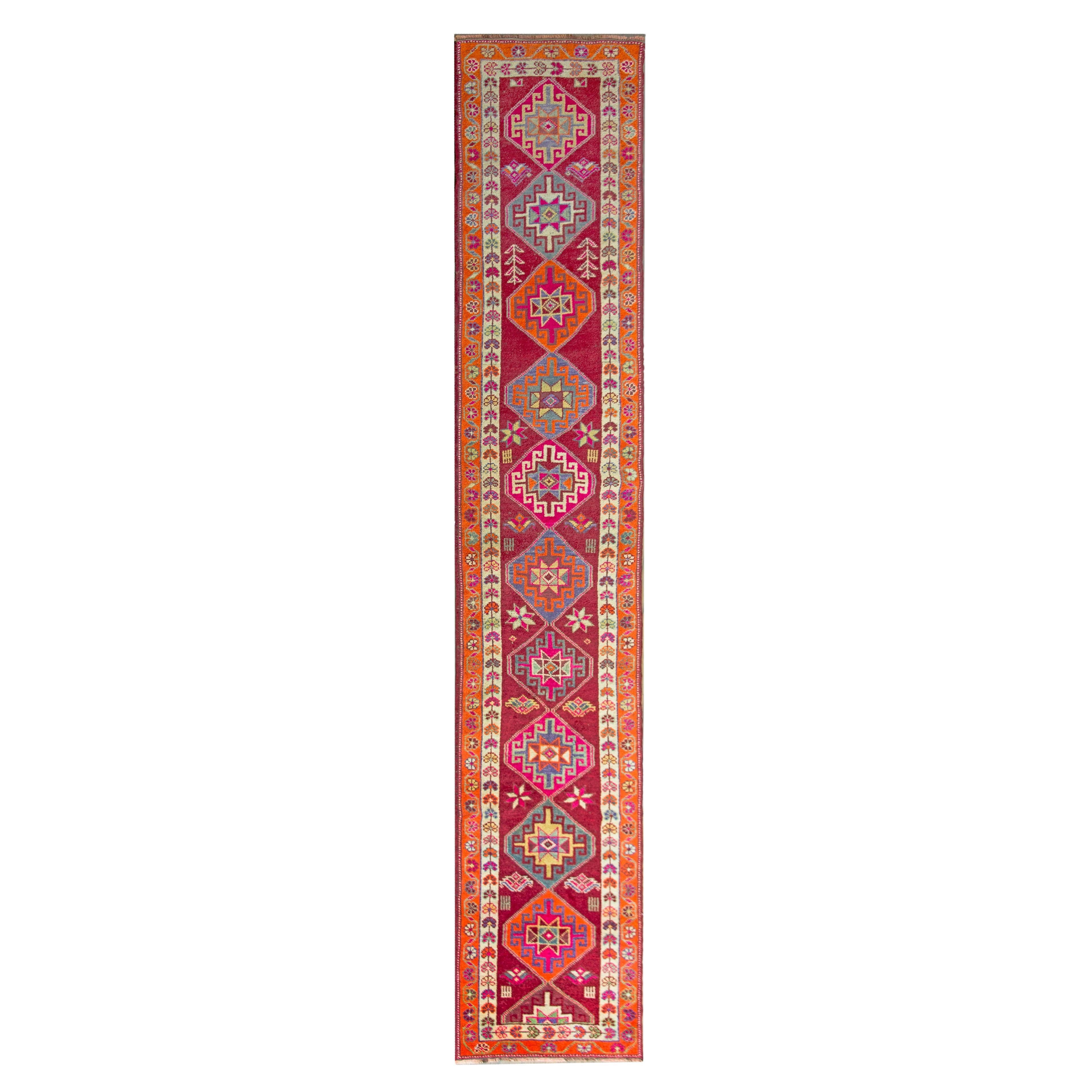 Alfombra turca vintage Oushak
