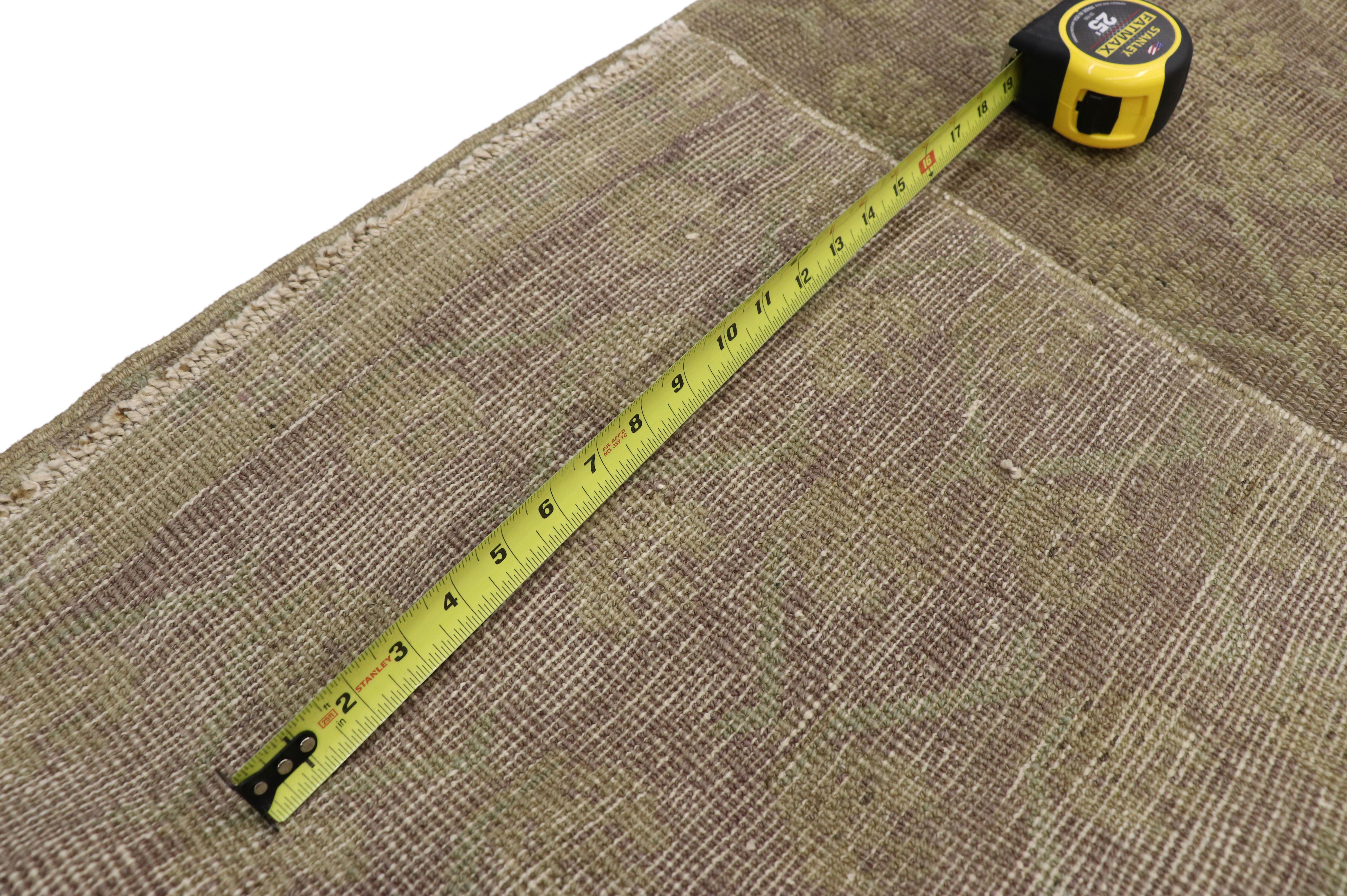 20th Century Vintage Turkish Oushak Runner with French Country Cottage Style
