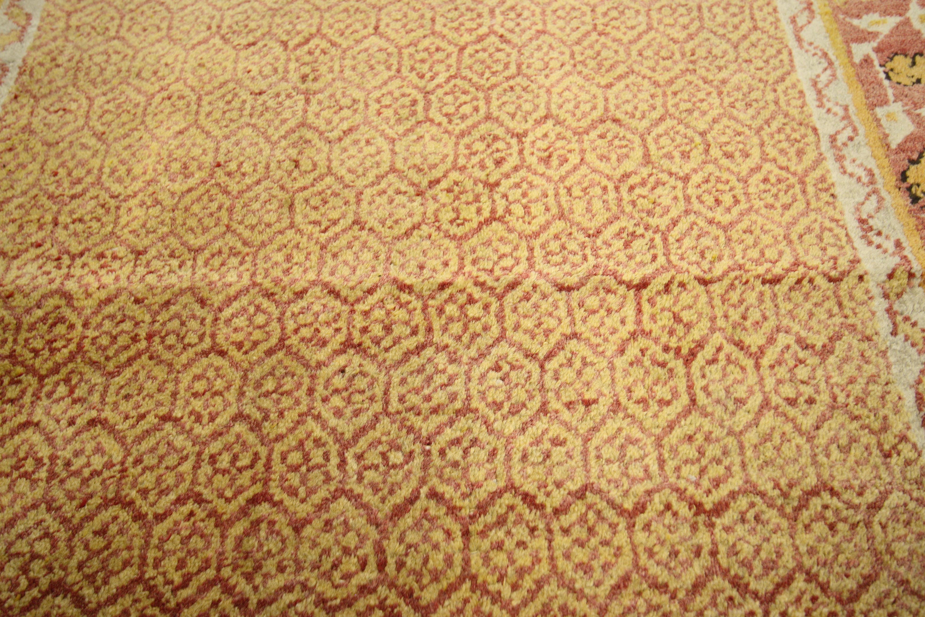 Alfombra turca vintage Oushak Turco en venta