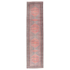 Vintage Turkish Oushak Runner in Soft Gray, Coral, and Soft Terracotta2
9 x 11
6