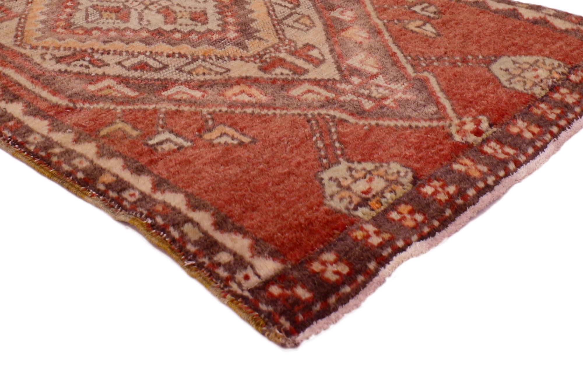 Hand-Knotted 1930's Turkish Oushak Carpet with Modern Style For Sale
