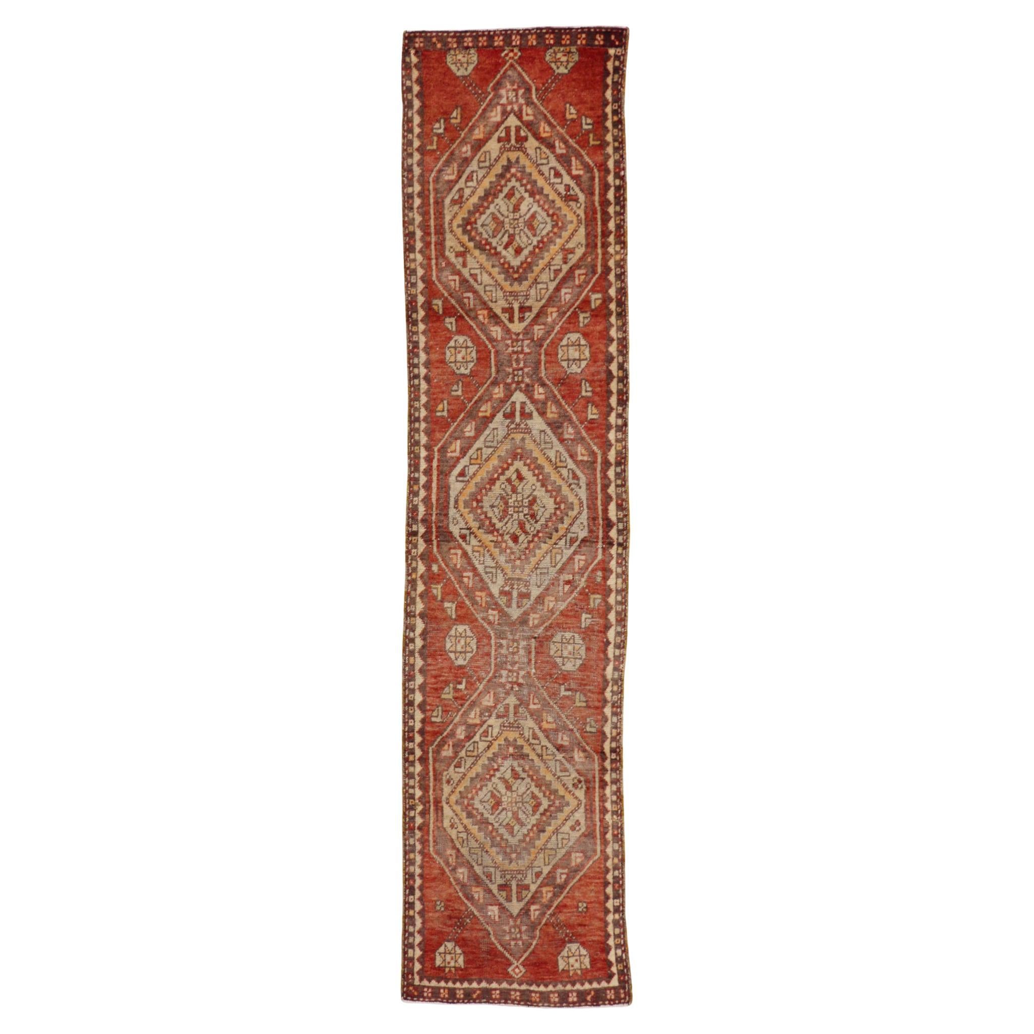 1930's Turkish Oushak Carpet with Modern Style For Sale