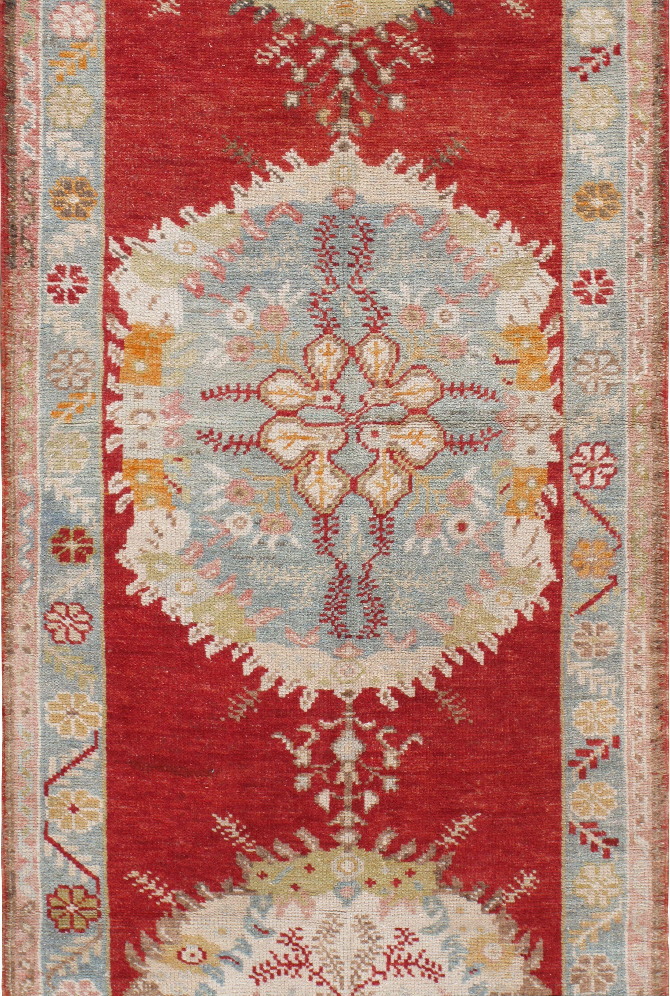 Tapis de course turc Oushak vintage, 2'11 x 11'5 en vente 4