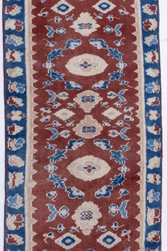 Vintage Turkish Oushak Runner Rug