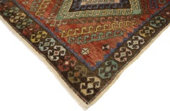 Vintage Turkish Oushak Rug, 03'04 x 09'10