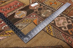 Vintage Turkish Oushak Runner with Anatolian Tribal Style