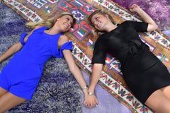 Vintage Turkish Oushak Runner with Color Pop, Hallway Runner