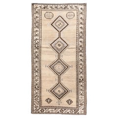Tappeto turco vintage Oushak con medaglioni geometrici