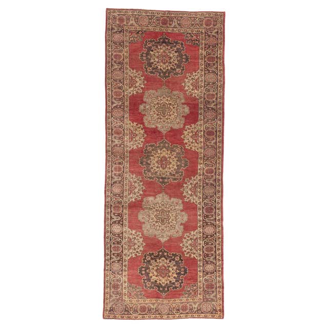 Muted Vintage Turkish Oushak Rug, Cozy Simplicity Meets Earth-Tone ...
