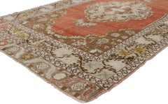 Vintage Turkish Oushak Runner with Manor House Tudor Style