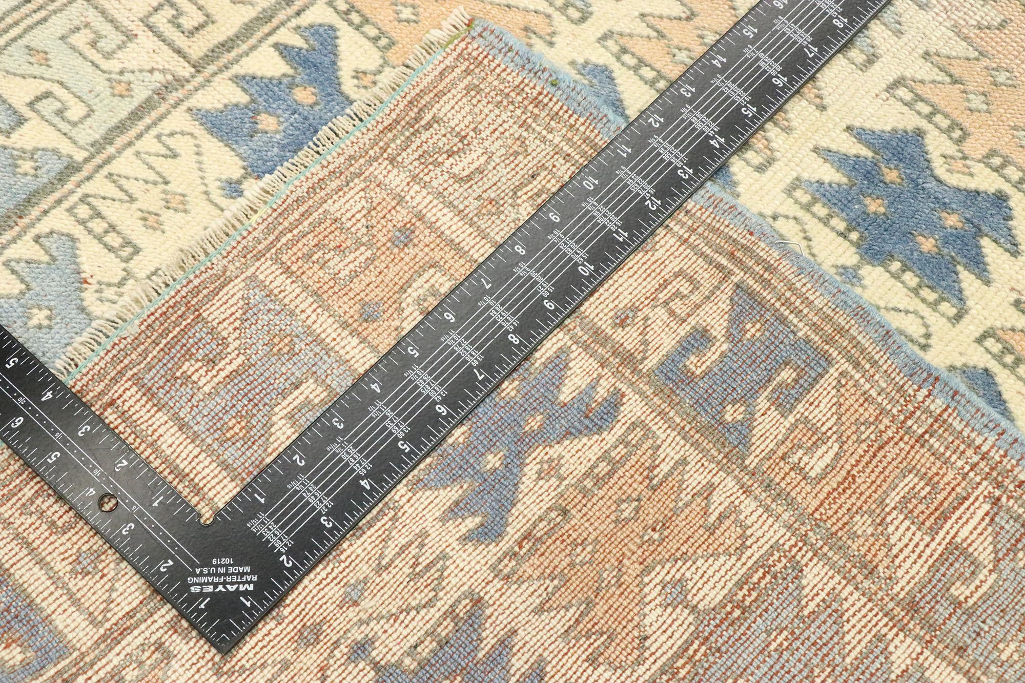 Runner turco vintage in Oushak con stile Modern Georgian In condizioni buone in vendita a Dallas, TX