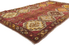 Tappeto vintage turco Oushak con stile tribale moderno, Gallery Rug
