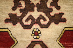 Vintage Turkish Oushak Runner with Traditional Modern Style, Hallway Runner
