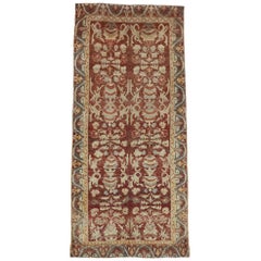 Vintage Turkish Oushak Gallery Rug with Traditional Style, Wide Hallway Runner