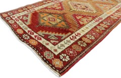 1950's Turkish Oushak Carpet with Traditional Style