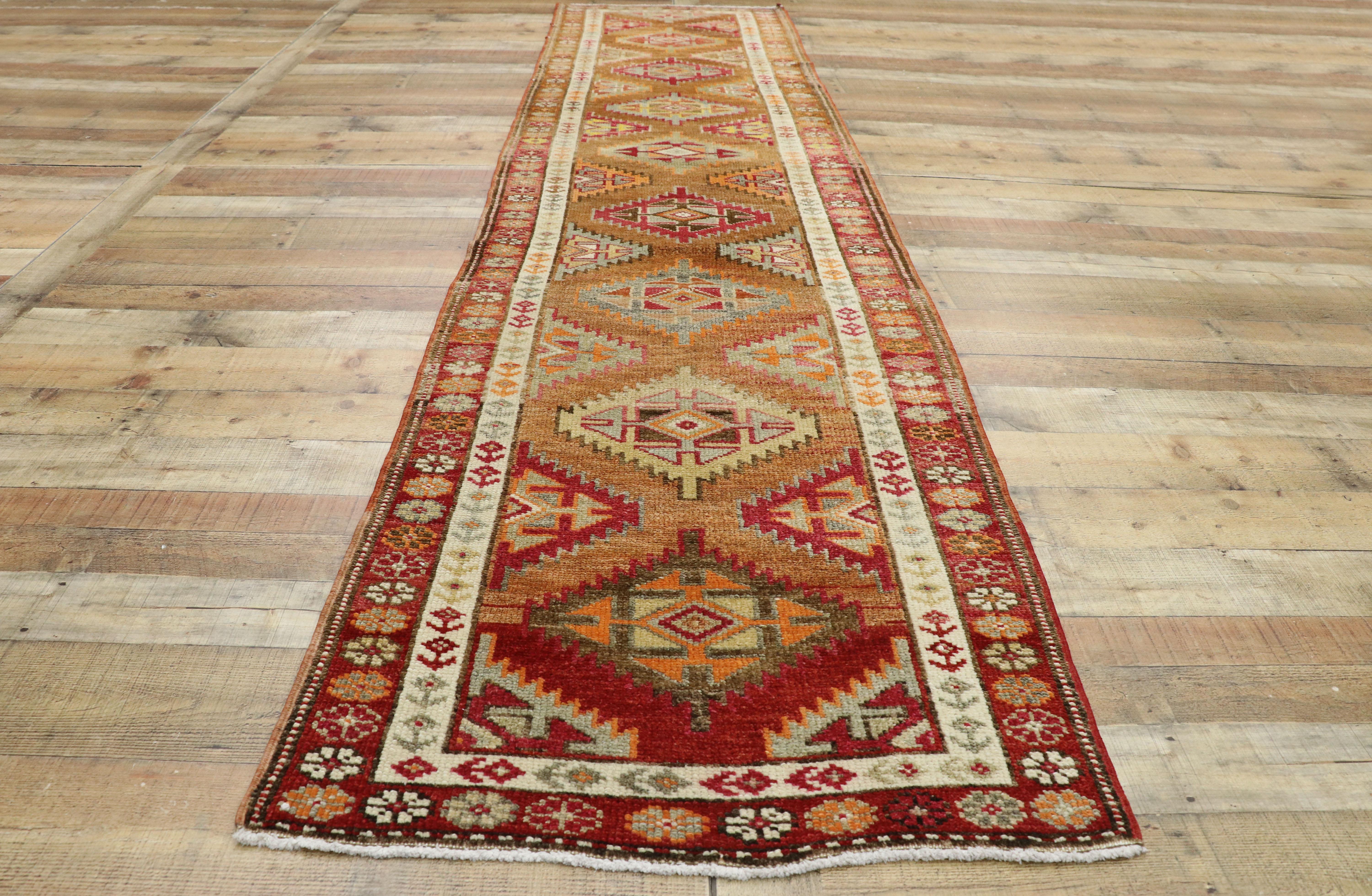 Wool 1950's Turkish Oushak Carpet with Traditional Style For Sale