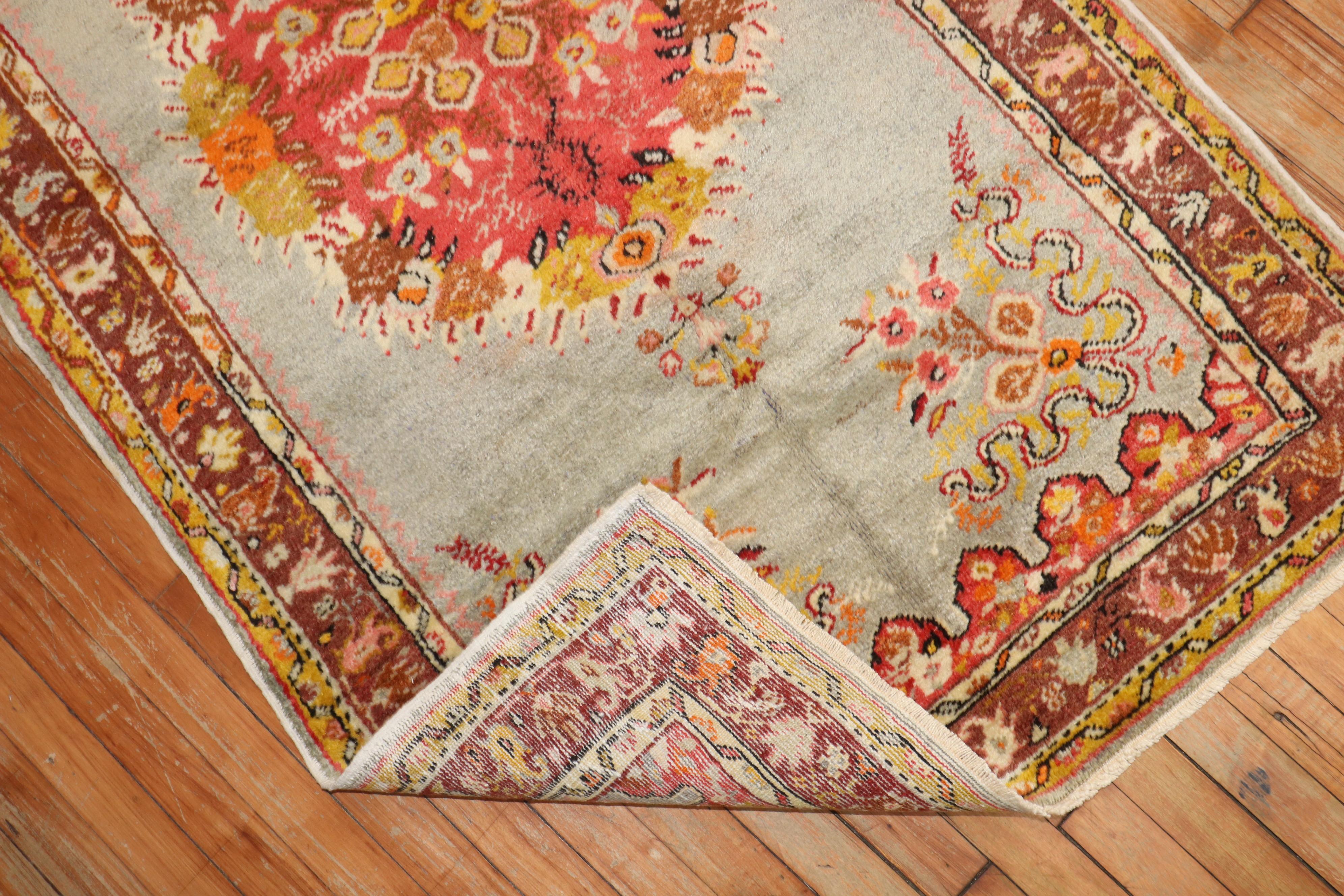 Tappeto vintage turco Oushak In condizioni buone in vendita a New York, NY