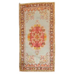 Vintage Turkish Oushak Throw Rug